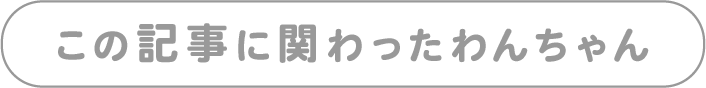 この記事に関わったわんちゃん
